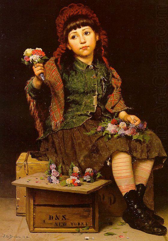 Buy a Posy, John George Brown